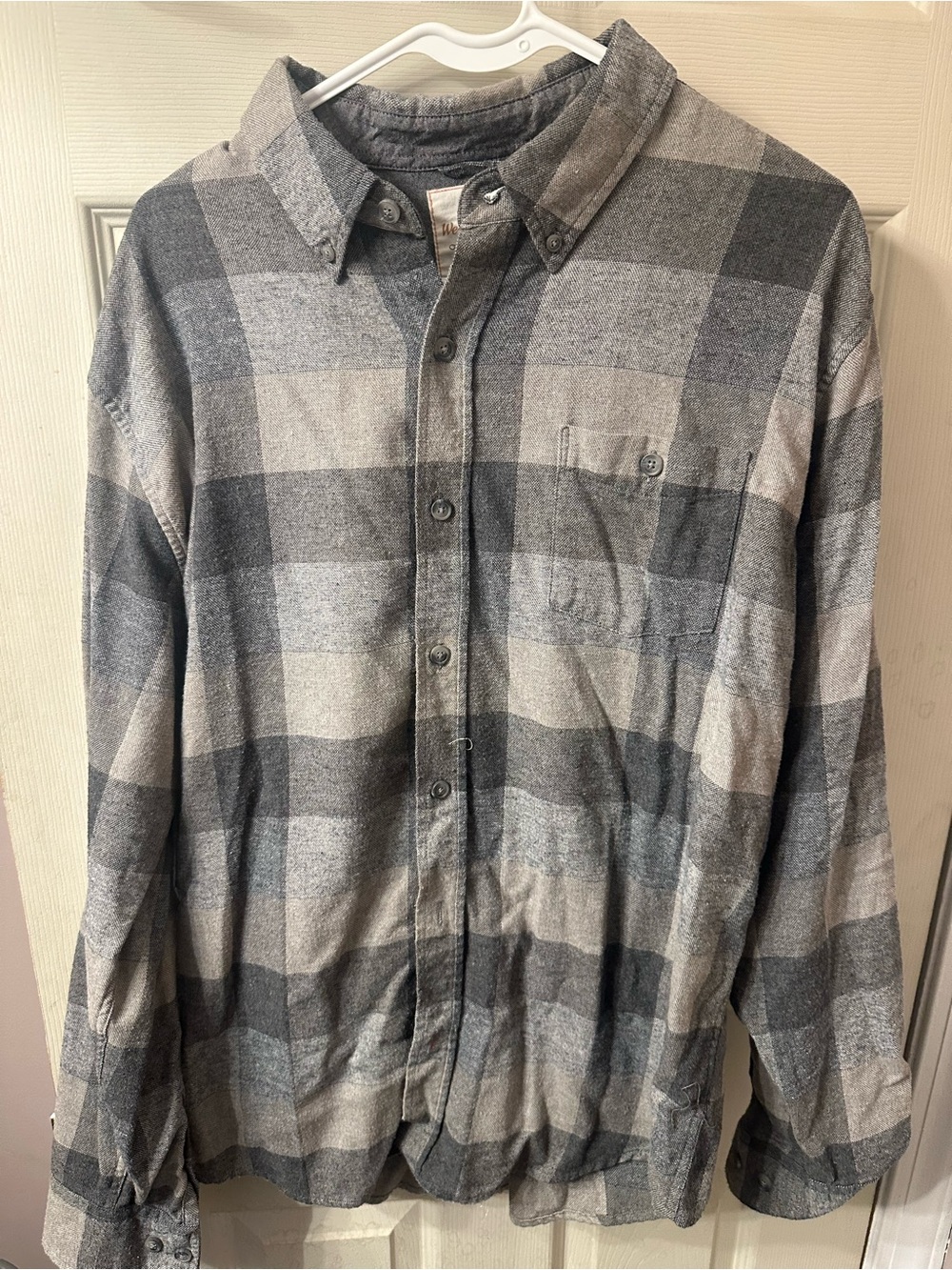 Weatherproof Gray Plaid Lightweight Shirt Jacket
